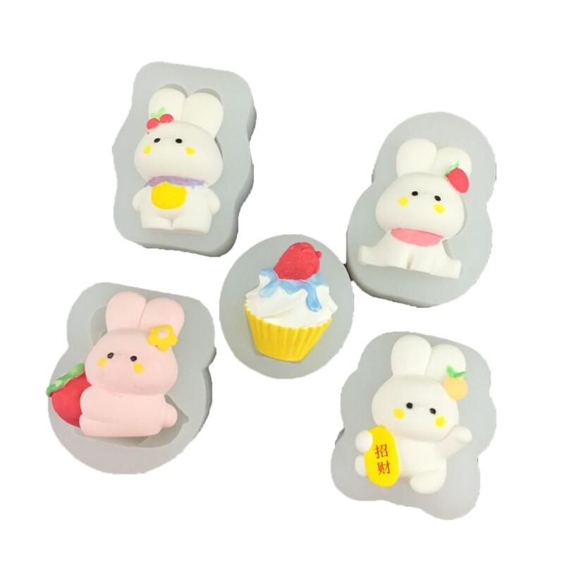 3D Cartoon Rabbit Fondant Mold Biscuits Mold DIY Cartoon Press Baking Mold gallery