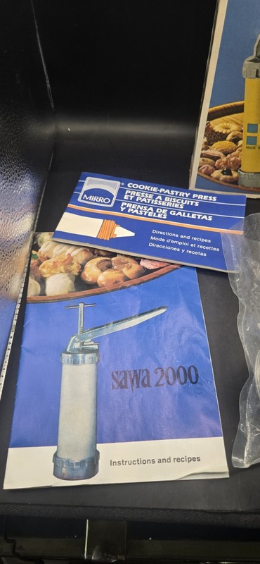 Vintage Sawa 2000 Deluxe Old School Cookie Press Made In Sweden. Complete! gallery