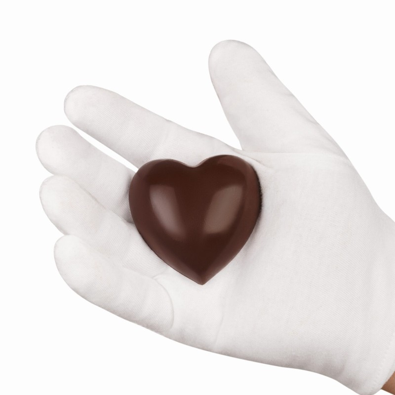 Mold for chocolate "Convex hearts Medium 6cm." plastic mold for confectioners gallery