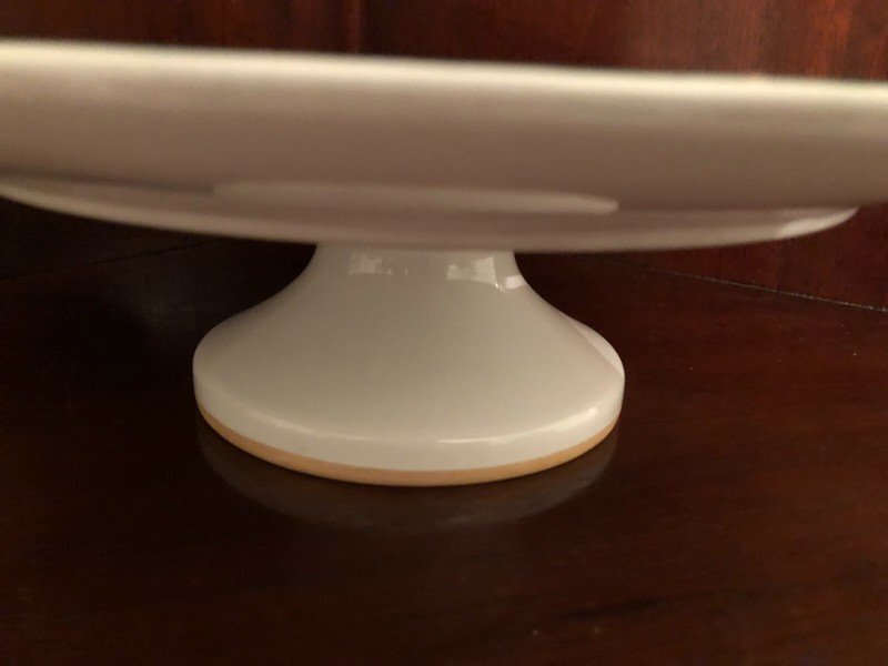 ESSEX COLLECTION CHRISTMAS "KALEIDOSCOPE ORNAMENTS" PEDESTAL CAKE PLATE gallery