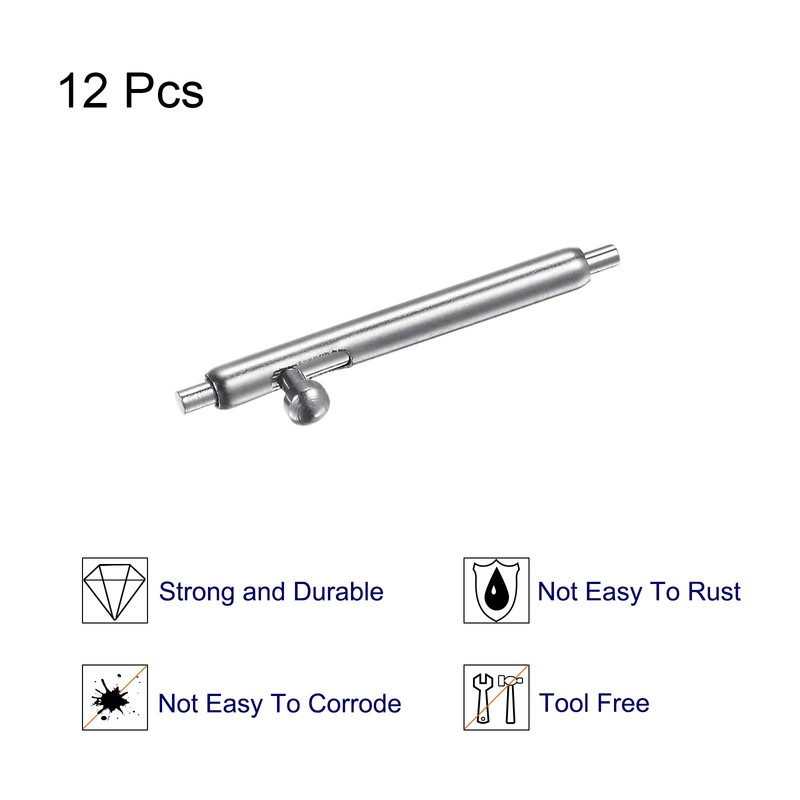 12pcs for 14mm 1.5mm Stainless Steel Quick Release Spring Bar for Watches gallery