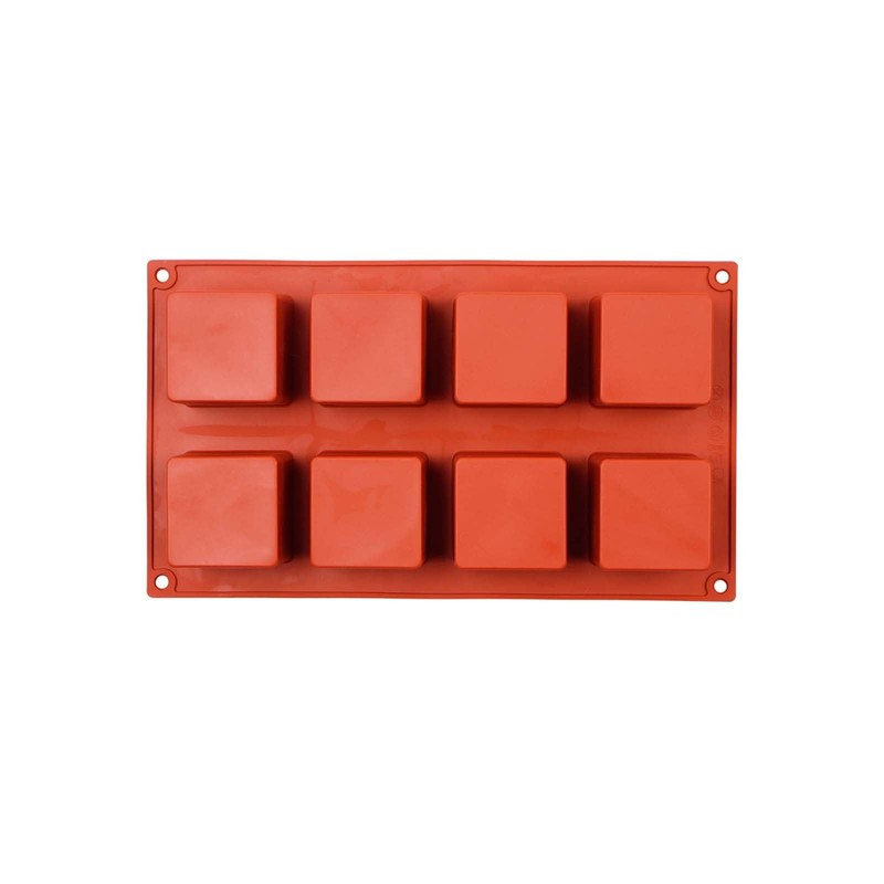 Large Square Silicone Molds, 2 Pack Candy Cake Mould, 8-Cavity Chocolate Mold... gallery