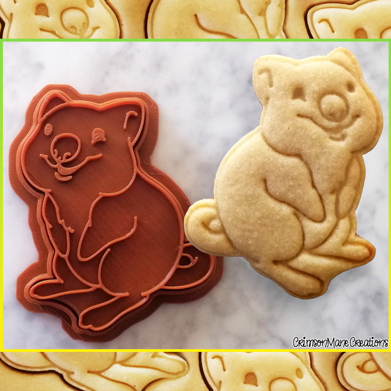 Quokka Cookie Cutter Cute Australian Animal Baking Fondant Tool Ceramic Pottery