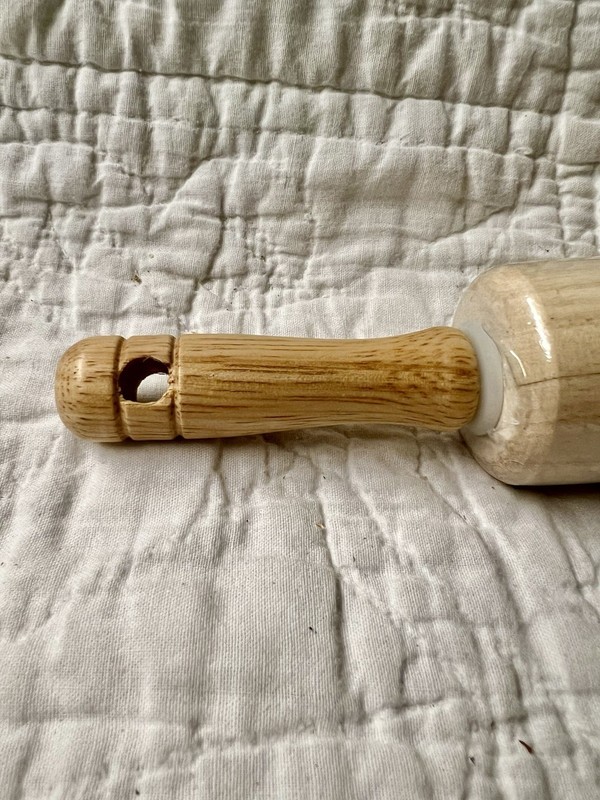Sweet Creations by Good Cook Wooden Rolling Pin Roller 9.75" Full Length 17.25" gallery
