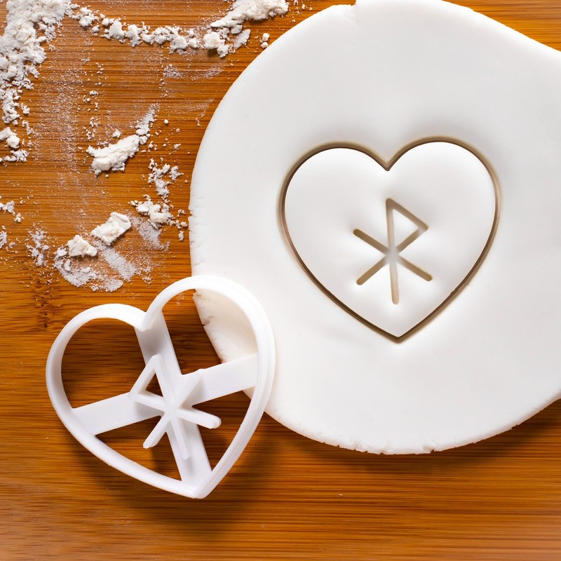 Nordic Runes Cookie Cutters Set: Love, Healing, Good Health viking norse Celtic gallery