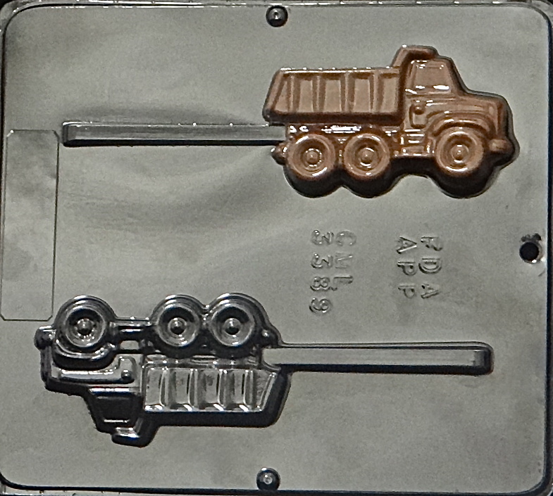 Dump Truck Lollipop Chocolate Candy Mold 3389 NEW