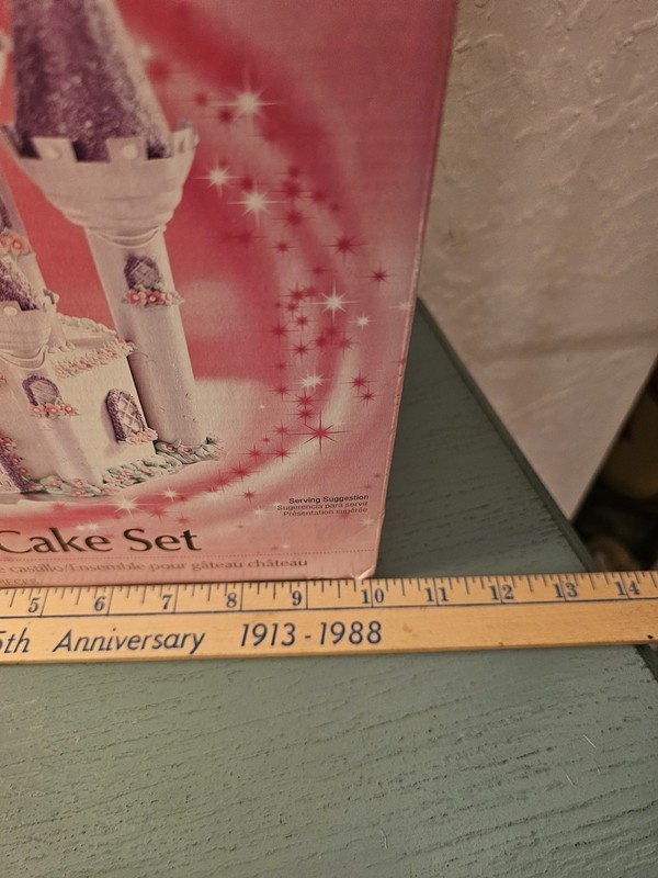 New/Old Stock 2008 Wilton Romantic Castle Cake Set, 32 Piece-In Box gallery