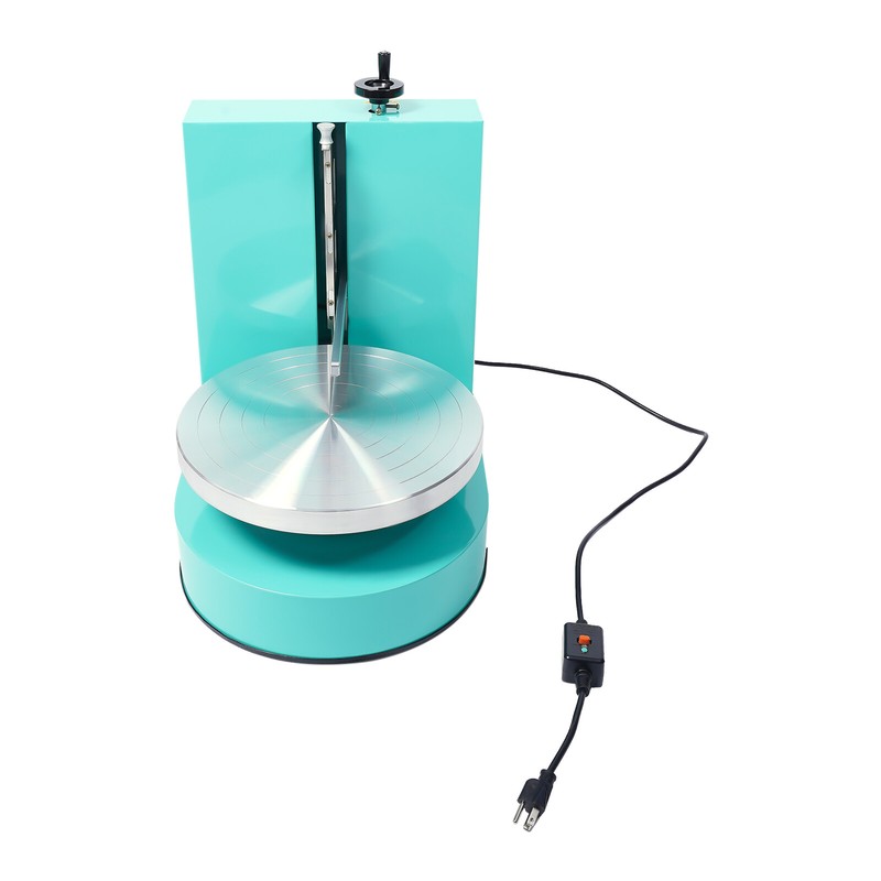 Birthday Cake Cream Smooth Coating Decoration Spreading Machine 60-320rpm Green gallery