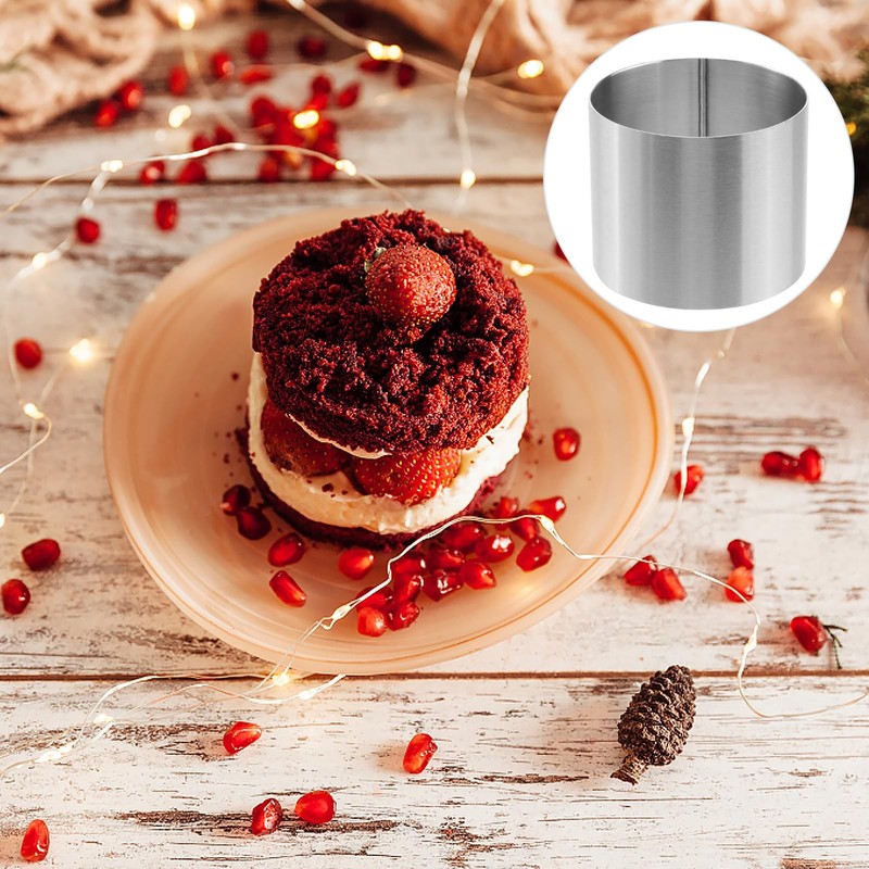 6 PCS 2 Inch Diameter Circular Stainless Steel Cake Cookie Baking Molds Rings gallery