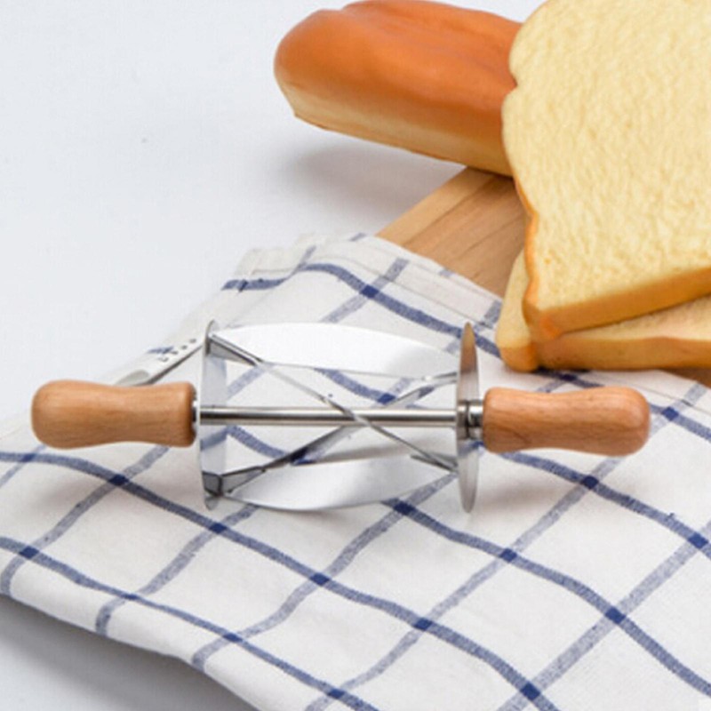 Croissant Dough Roller Stainless Steel Pastry Dough Cutter Kitchen Baking Tools gallery