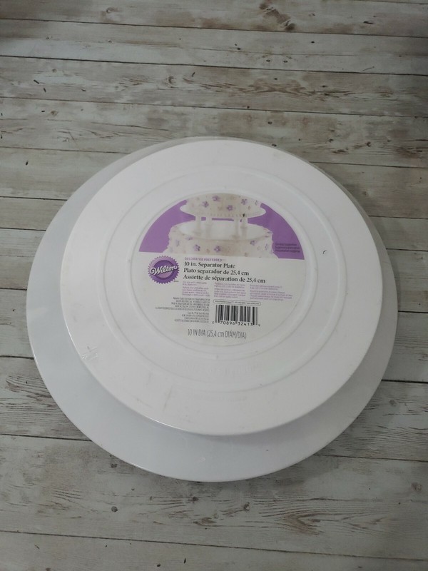 WILTON ~ Decorator Perferred~10" Smooth-Edge Separator Plate~#302-4103~Wedding
