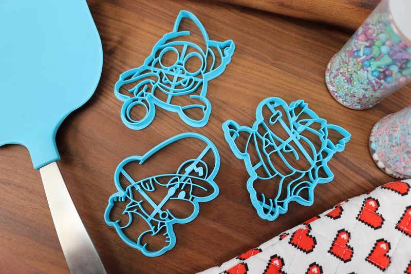 Yoshi's Island Characters Cookie Cutters - Baby Bowser, Baby Mario, Kamek, gallery