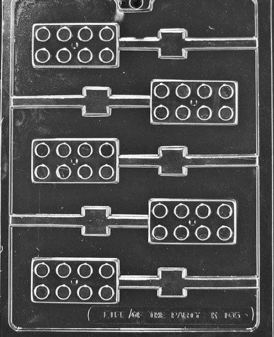 BUILDING BLOCKS Lolly Sucker Chocolate Candy Mold ~ BUY 2 GET 1 FREE!