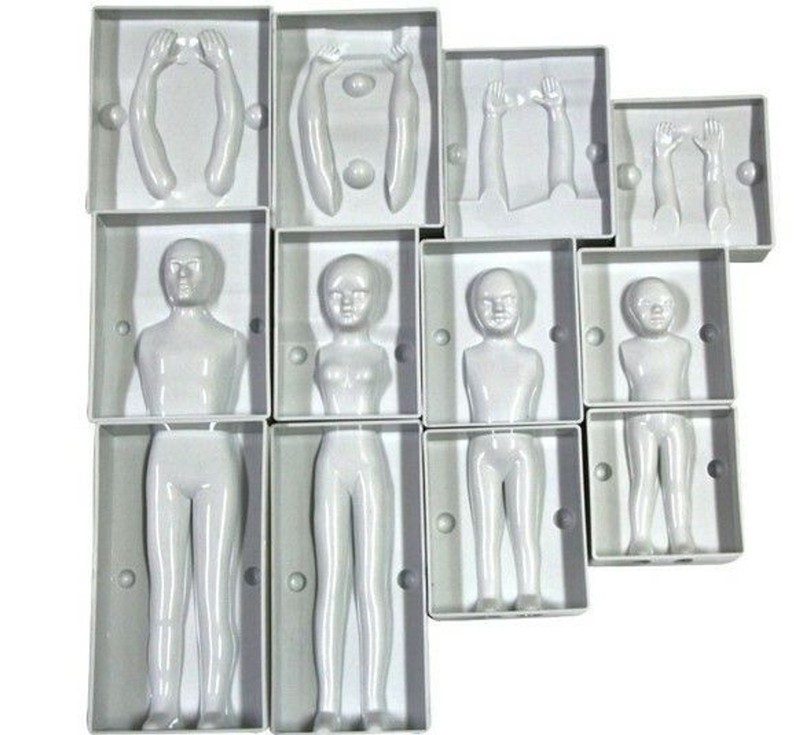 Family of Four People Persons Mold Figurine Mould Man Women Children Child gallery