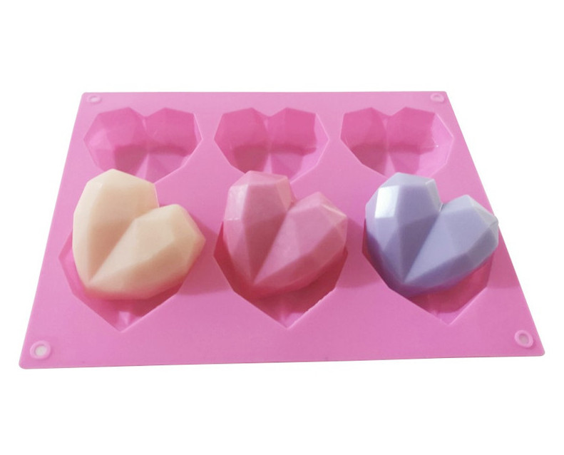 3pcs 6-dimensional magic cube silicone mousse cake mold Aromatherapy Candle Mold gallery