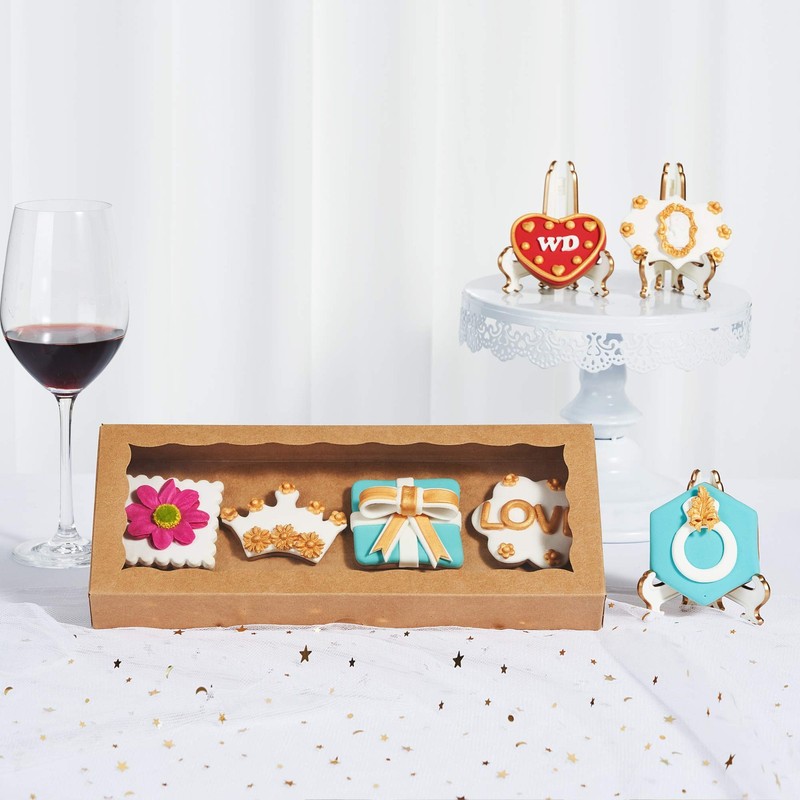 24PCS 12 x 5 x 1.5 inches Premium One Piece Cookies Boxes, Bakery Boxes for F... gallery