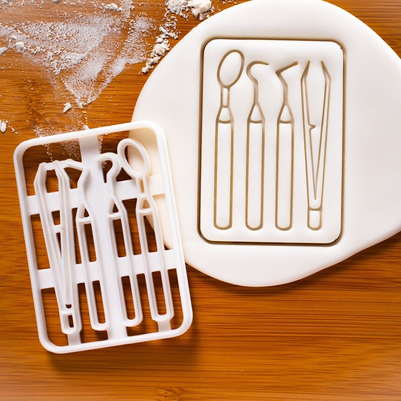Dentist Examination Tools Cookie Cutter – dentistry dental clinic oral hygienist