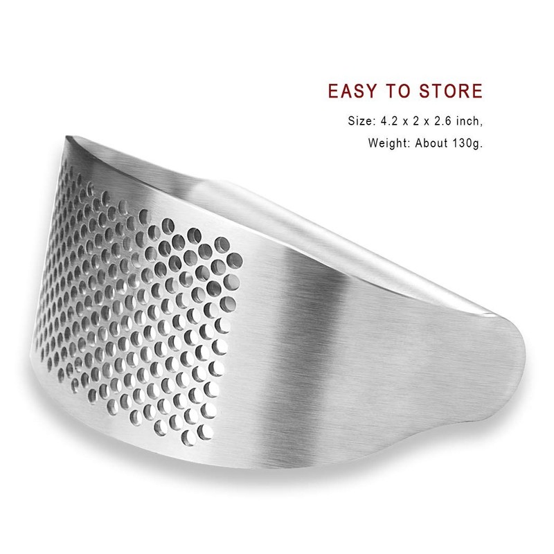 Garlic Press Rocker, Bottle Opener, Stainless Steel 4.3*2*2.7 inches, Silver gallery