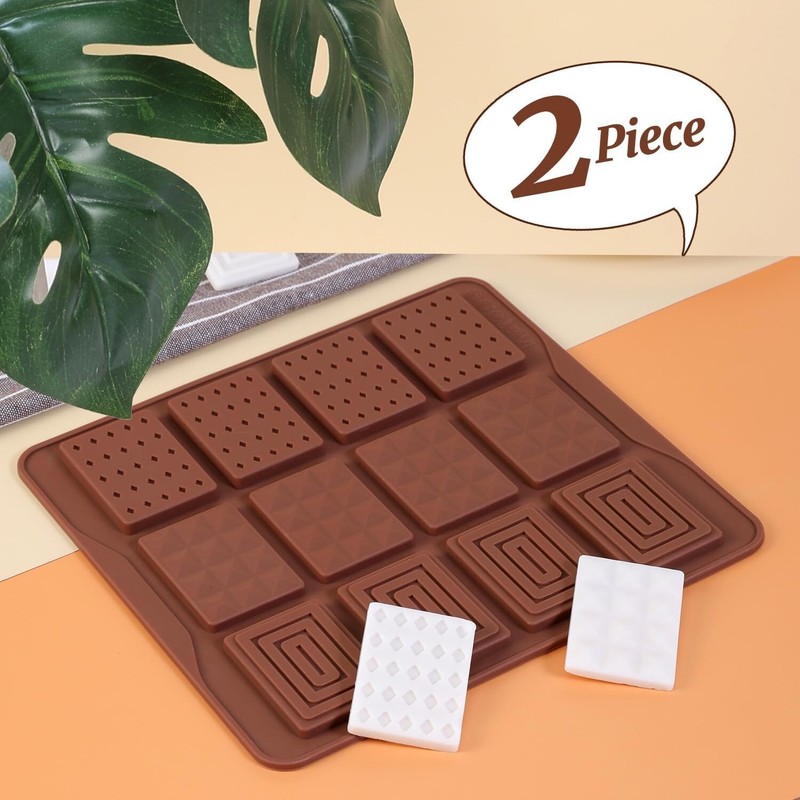 2PCS Mini Pyramid Break Apart Chocolate Silicone Deep Molds Non-Stick Food Grade gallery