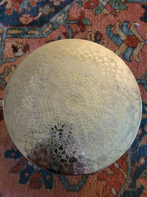 RARE And Stunning Michael Aram Pedestal Pastry Plate 1989 gallery