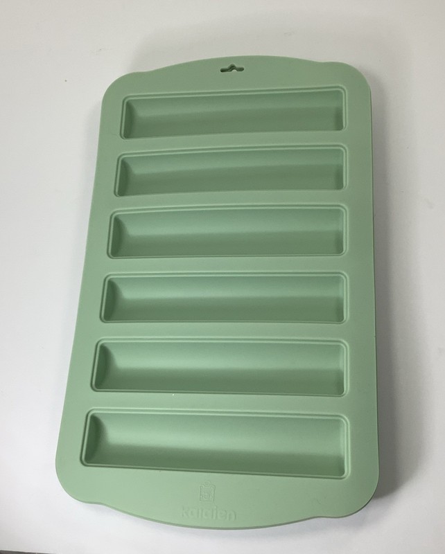 Kalaien Chocolate 6 Bar Mold Silicone Lot Of 2 Forms Green gallery