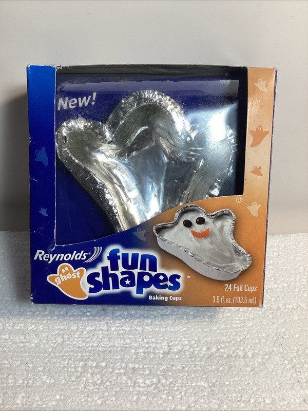 Halloween Reynolds Fun Shape 24 Baking Cups Ghost Jello Jugglers Cake Mold