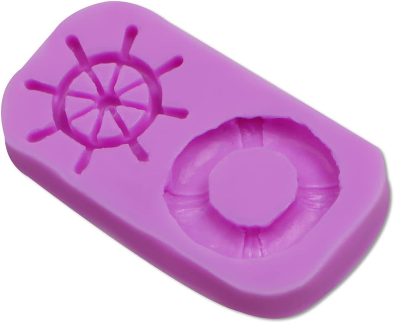 Anchor Silicone Fondant Molds, Rudder Lifebuoy Chocolate Molds for Seafaring The gallery