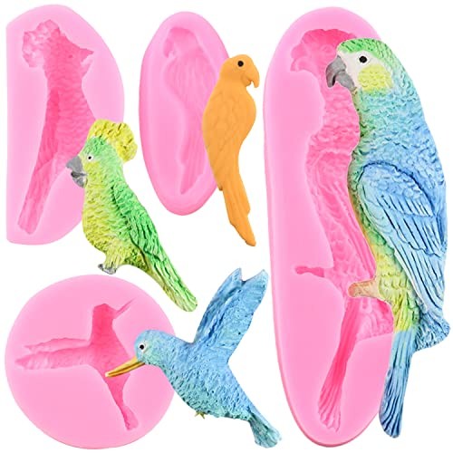 Parrot Bird Silicone Molds Fondant Candy Mold For Cake Decorating Style C gallery