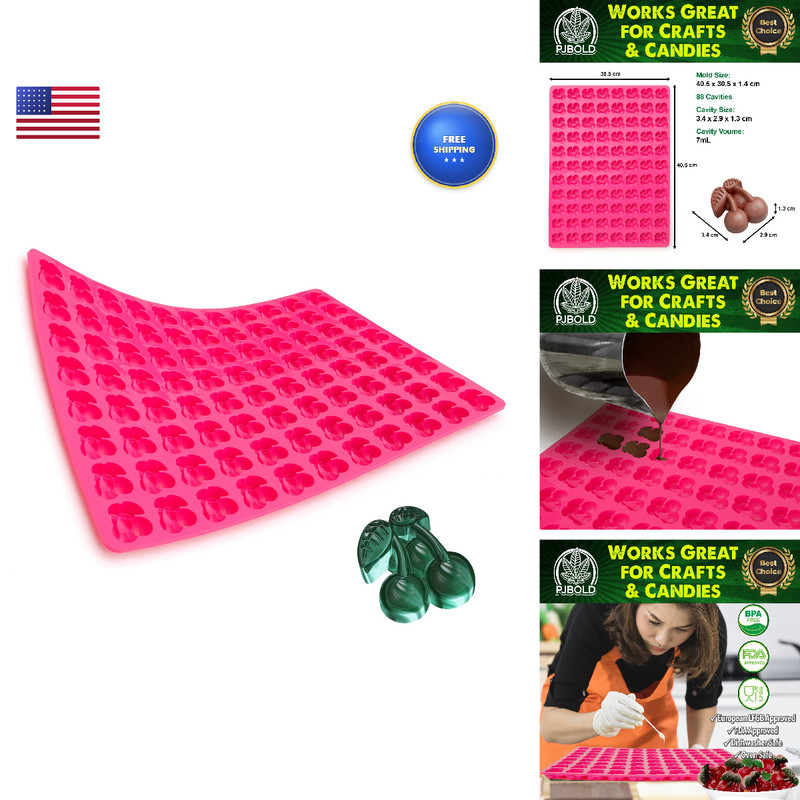 Pj Bold Double Cherry Silicone Mold