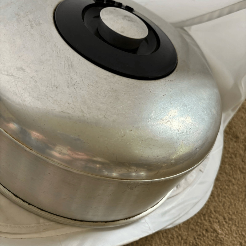 Kromex Spun Aluminum Cake Cover 1950’s gallery