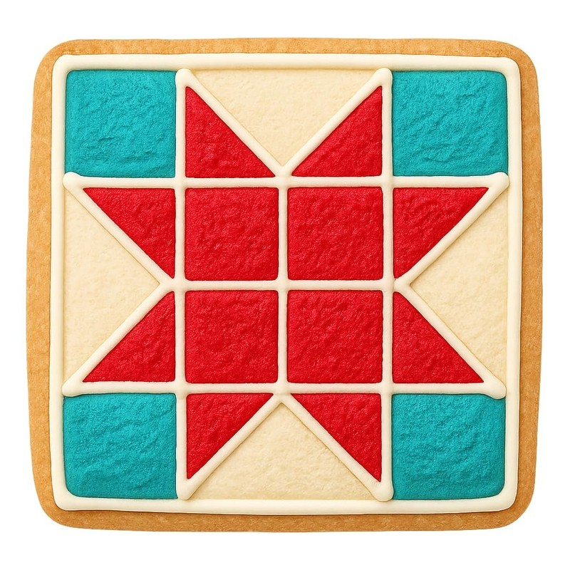 Geometric Quilt Block Cookie Cutter - 4x4" Premium Baking Tool gallery