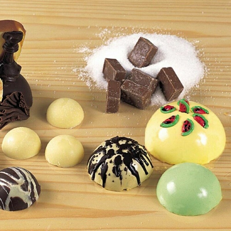 Lot of 2 - Silicone Cake Mold Hot Chocolate Bombs 2" -6 Cups Half Ball Sphere US gallery