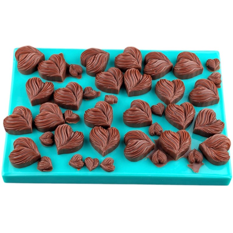 Mini Hearts Mold – Silicone Chocolate Lollipop Mold for Candy Making, Wax Melts