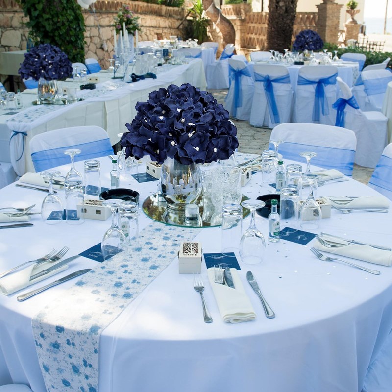Diydofun Hydrangea Flower Balls For Centerpieces - 12 Pcs Artificial Floral gallery
