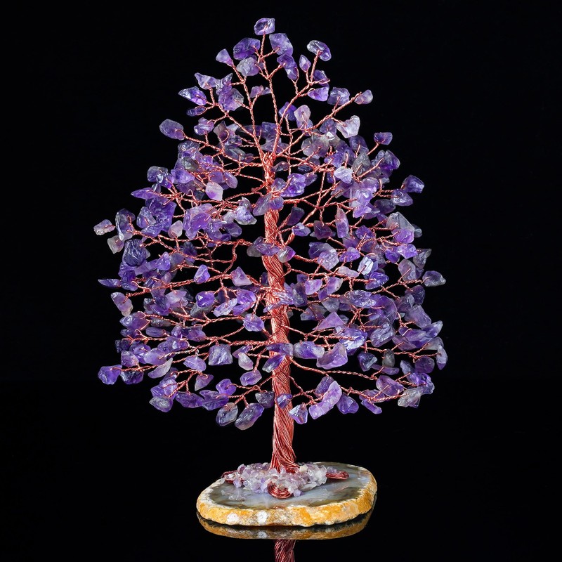 Crocon Amethyst Crystal Wire Tree Agate - Crystal Gifts gallery