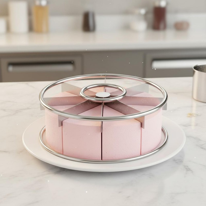 8 Slice Cake Divider Perfect Portions Round Pie Portioner Easy to Use for