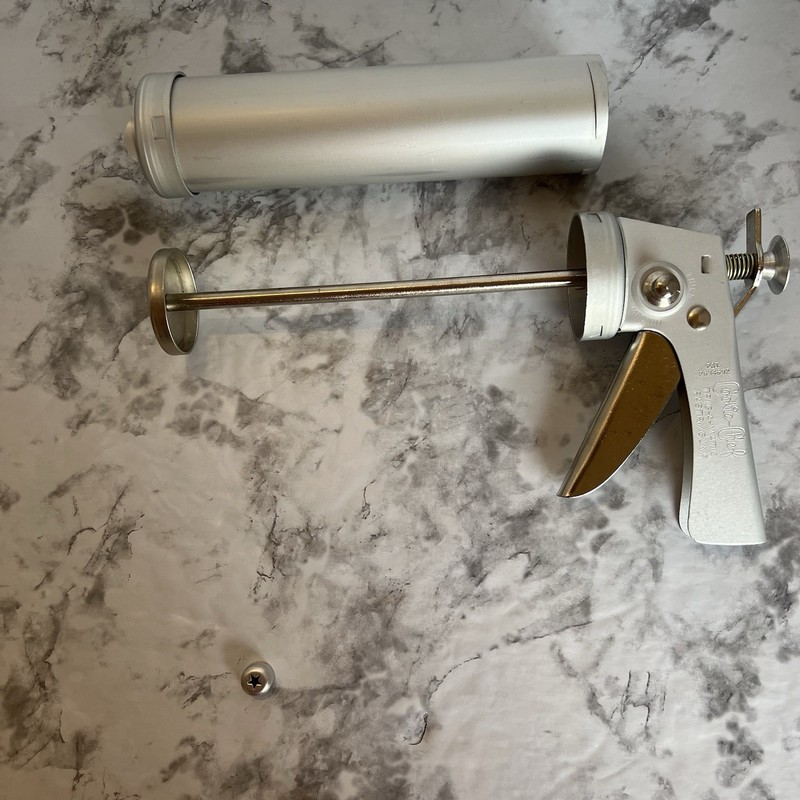 Vintage Cookie Chef Trig‑A‑Matic Cookie Gun – Original Box – Missing One Disc gallery