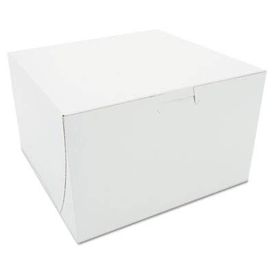 SCT White One-Piece Non-Window Bakery Boxes, 8 x 8 x 5, White, Paper, 100/Carton gallery