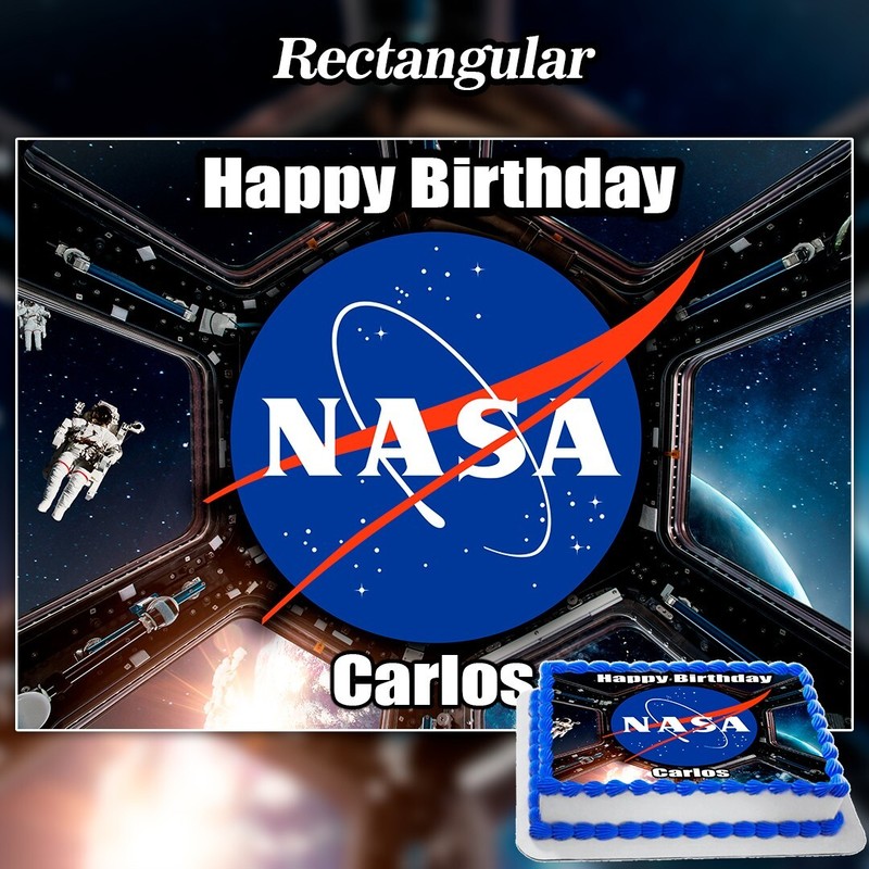Edible Nasa Cake Topper gallery