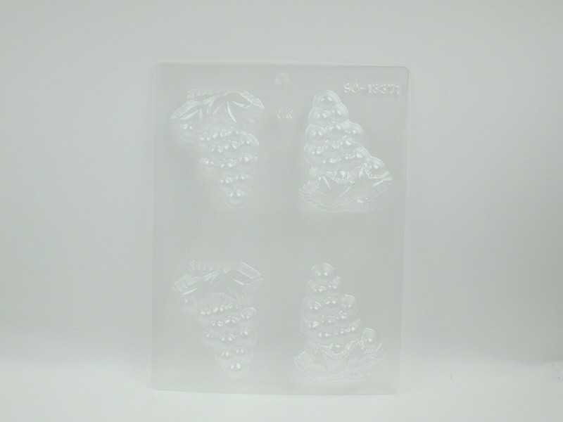 Candy Mold 4 Large Grapes Shapes Clear Plastic CK Products 90-13371