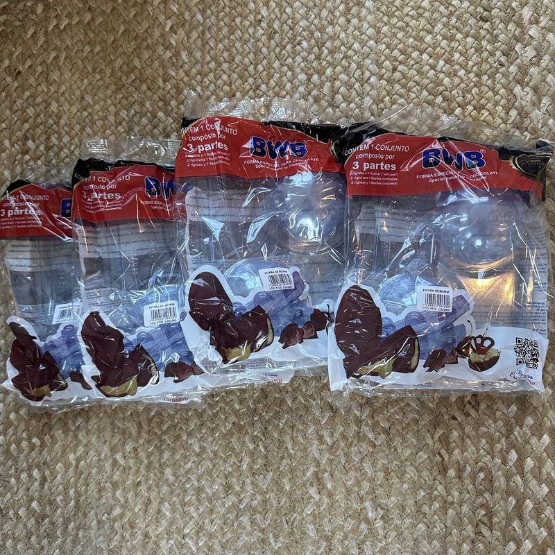 NEW Hot Chocolate Coco Bomb 3 piece BWB Molds 90mm Cocoa Bombs-4 packages