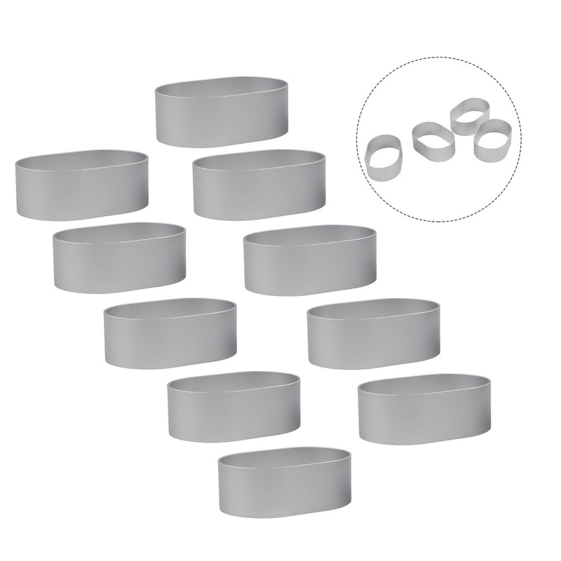 10 Pcs Oval Shape Aluminium Alloy Pineapple Cake Cutter Half-Cooked Molds Bread gallery
