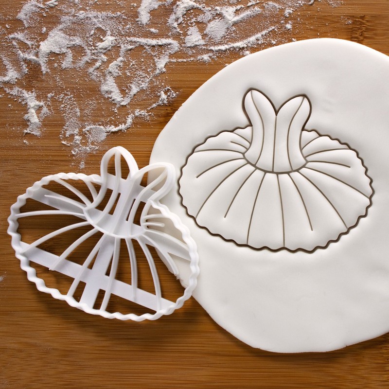 Tutu Dress Cookie Cutter – Ballet dance performance tulle black swan nutcracker