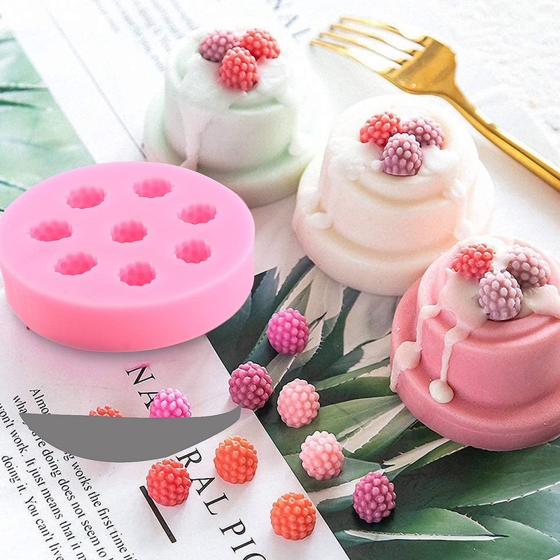 Blueberry Raspberry Cherry Strawberry Cake Fondant Molds Berry Series Sugarcr... gallery