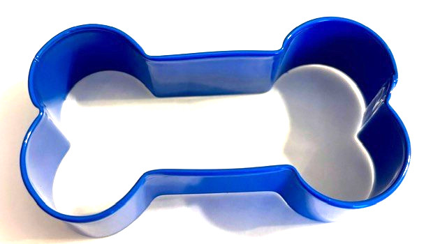 2 Wilton Cookie Cutters Dog Bone shape coated metal standard size gallery