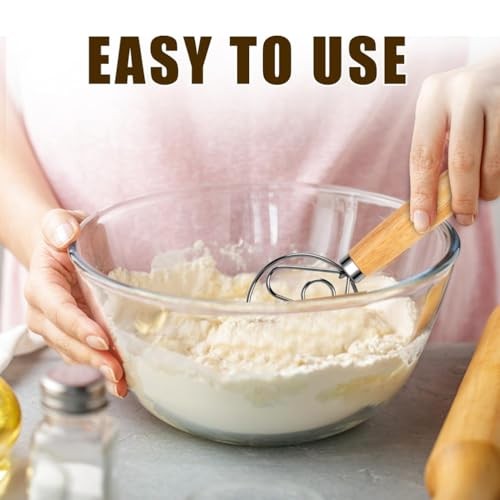 Danish Dough Whisk Dutch Bread Whisk Bread Mixer 13" Stainless Steel Dutch gallery