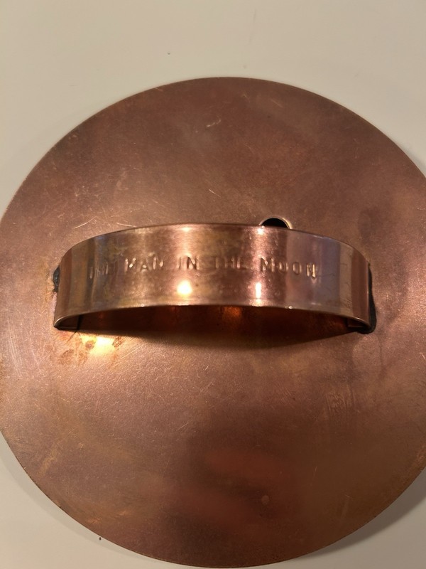 Man In The Moon Martha Stewart XL Copper Cookie Cutter VINTAGE gallery