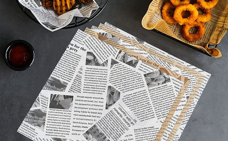 100Pcs Wax Paper Sheets for Food, Basket Liners Food Picnic Paper Sheets gallery