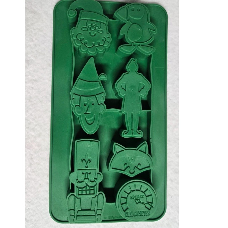 Christmas Silicone Mold Santa Elf Nutcracker Claus meter Holiday Baking Candy