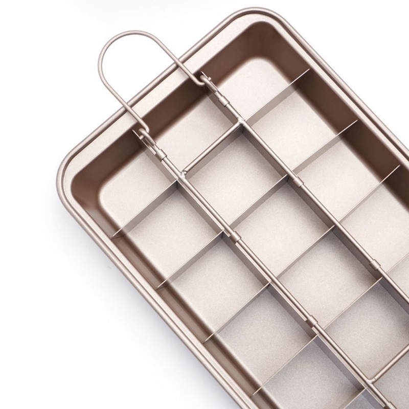 Non Brownie Pan with Removable Dividers Chocolate Cake Baking Tray Kitchen gallery